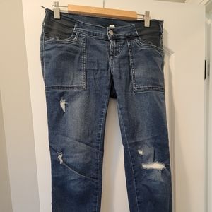 Ankle Length Skinny Maternity Jeans by Jessica Simpson, size S
